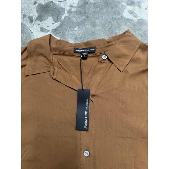 Standard James Perse Womens Oversized Button Down Shirt Size 2 - Picture 4 of 8